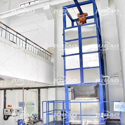 安徽某鋰電行業客戶噸包投料站現場