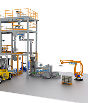 AGV機械臂全自動化粉體產線