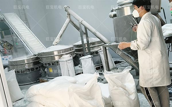 某食品加工企業白糖車間投料篩分設備